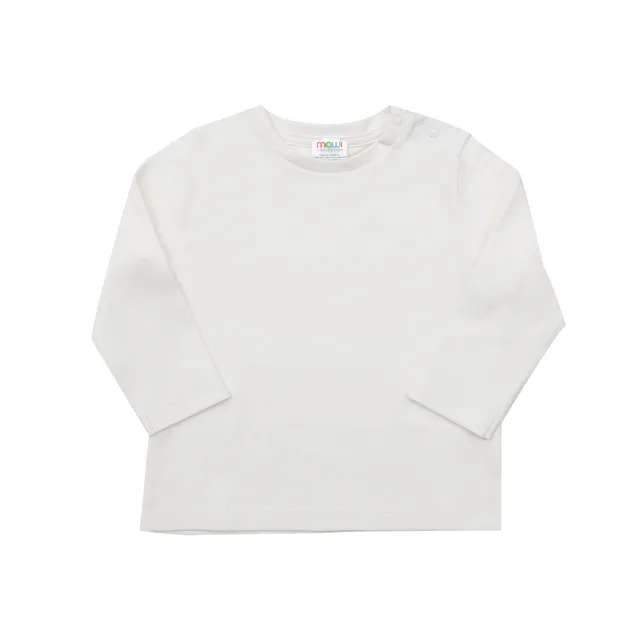 Mawi Base Interlock t-shirt manica lunga cotone bottoncini