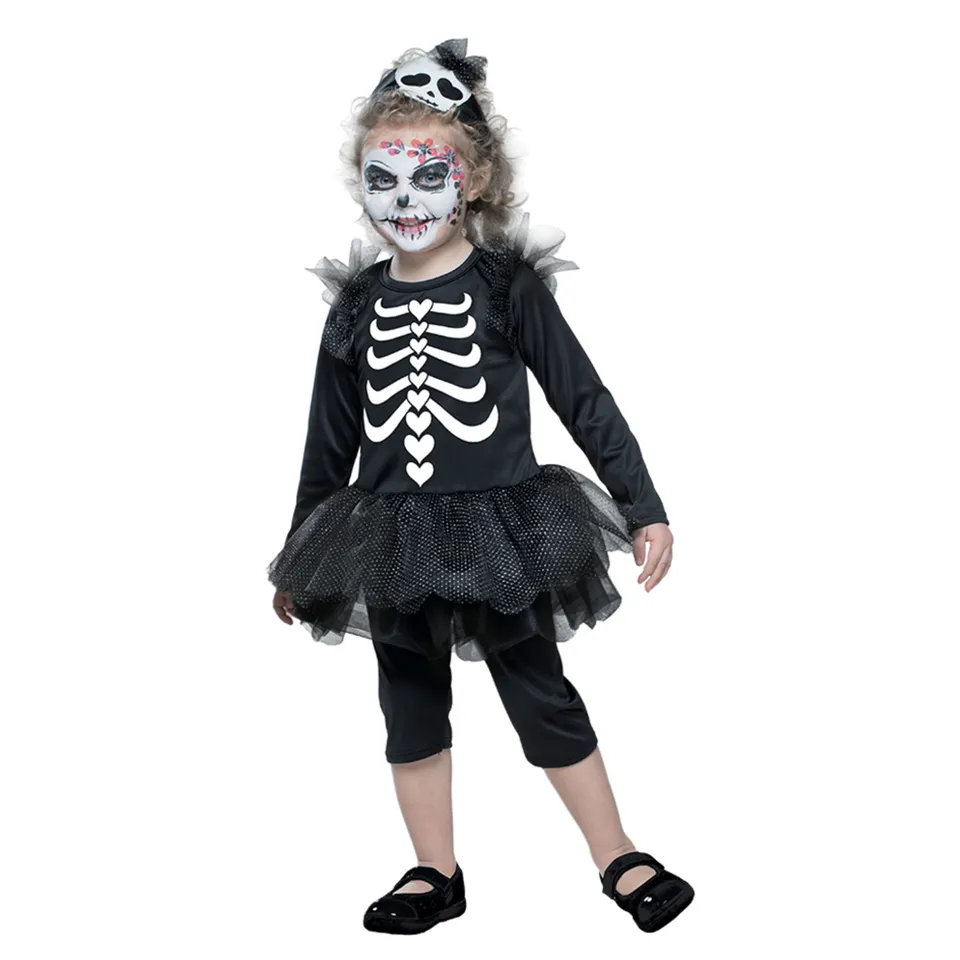 Toys Center Baby Scheletrino costume Halloween baby con cuffia