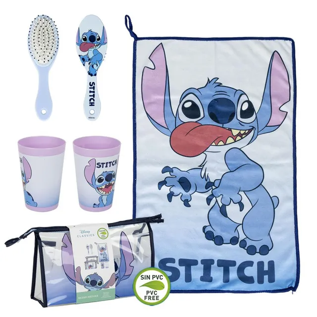 Stitch borsa da viaggio bambina con accessori beauty