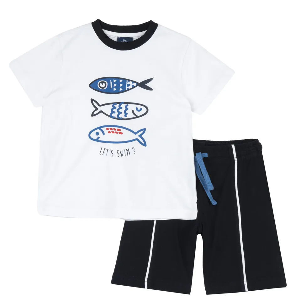 Chicco Set Maglietta e Pantaloncini Completo Bimbo Cotone