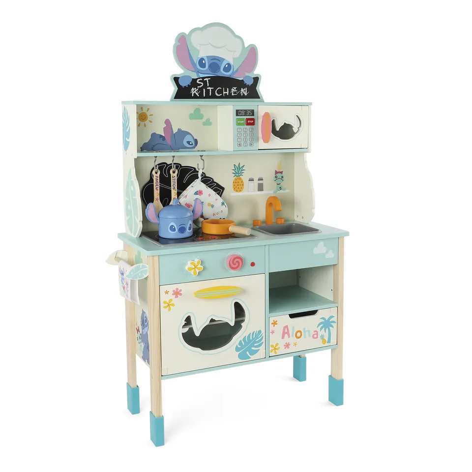Disney Stitch cucina in legno Aloha con luci e suoni