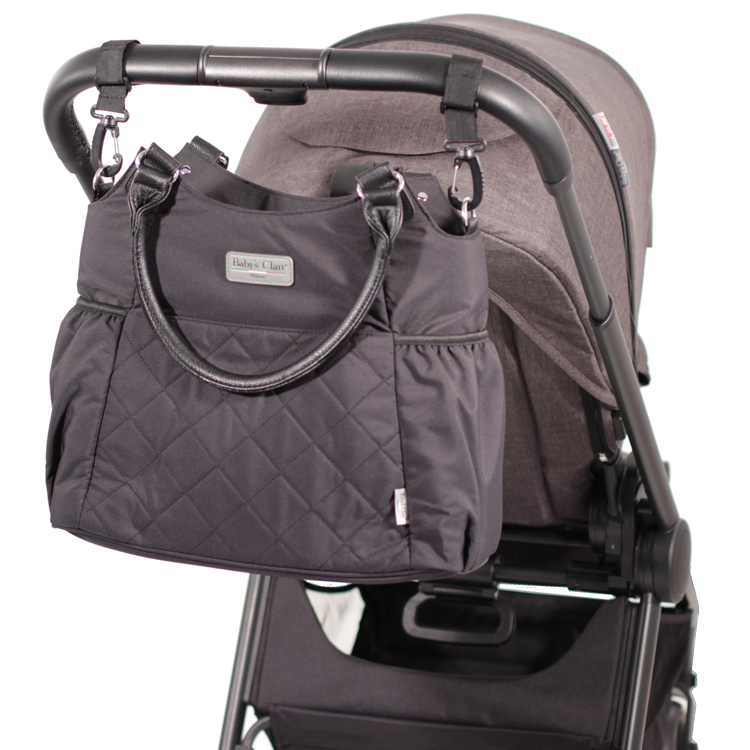 Baby's Clan Selene borsa mamma nera impermeabile