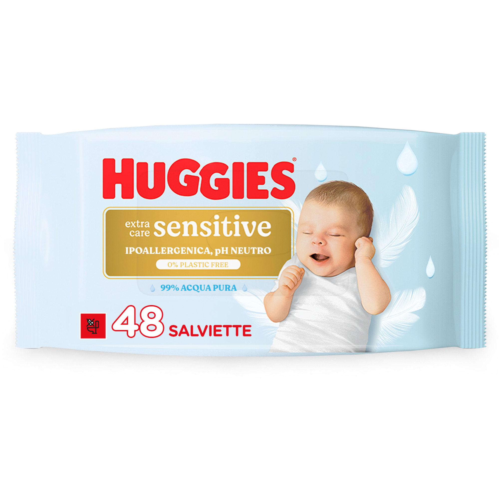 Huggies Extra Care Sensitive salviette 48 pz senza profumo
