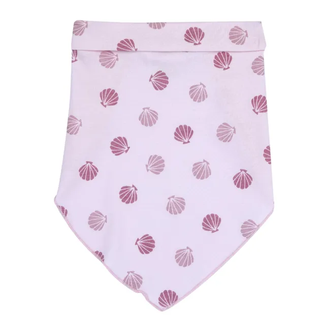 Chicco bandana bavaglino bimba rosa conchiglie