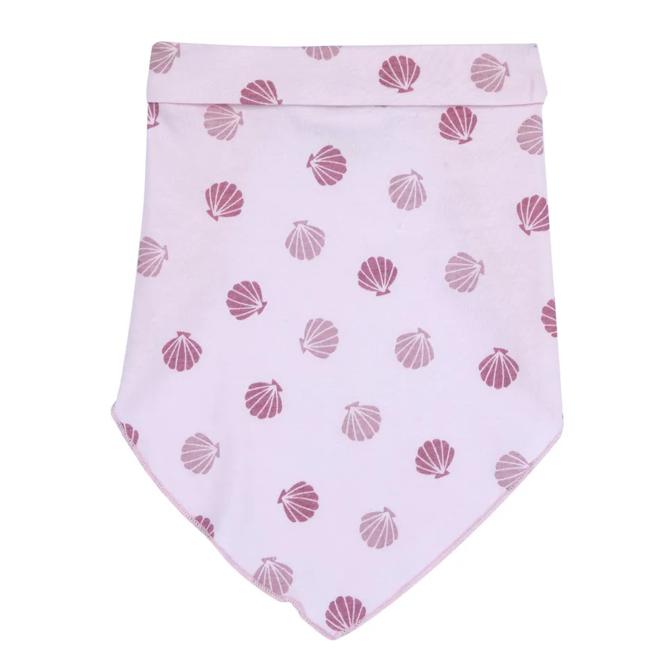 Chicco bandana bavaglino bimba rosa conchiglie