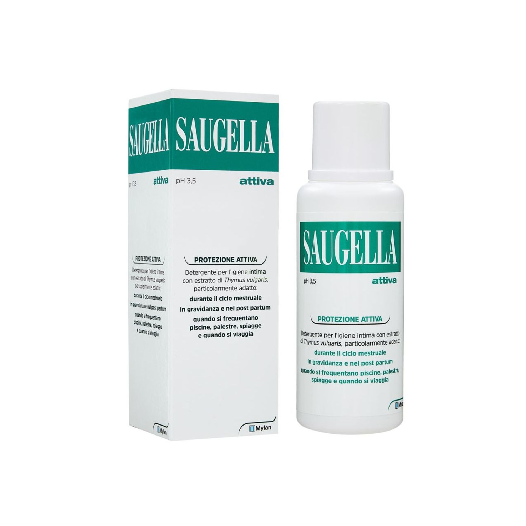 Saugella Attiva detergente intimo gravidanza 250ml timo