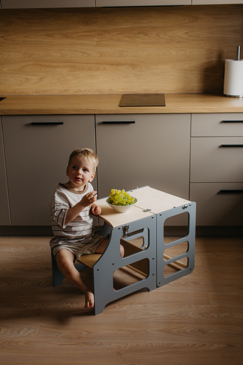 The Dida Montessori Torre Apprendimento legno convertibile