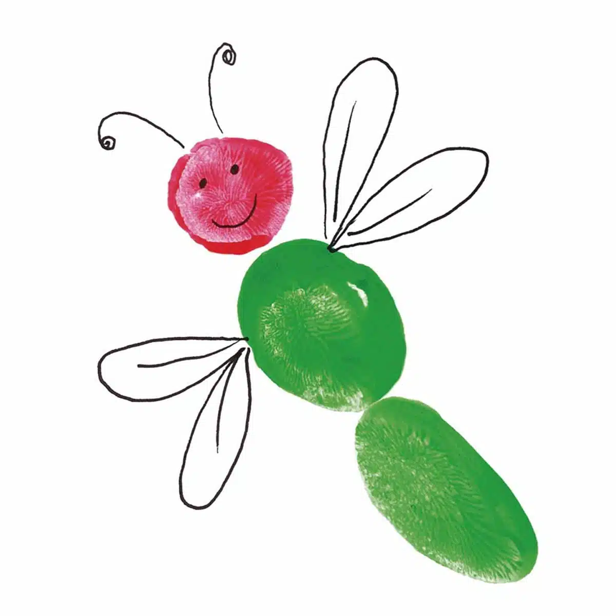 Pittura a dita bambini 6 colori da 40 ml lavabile