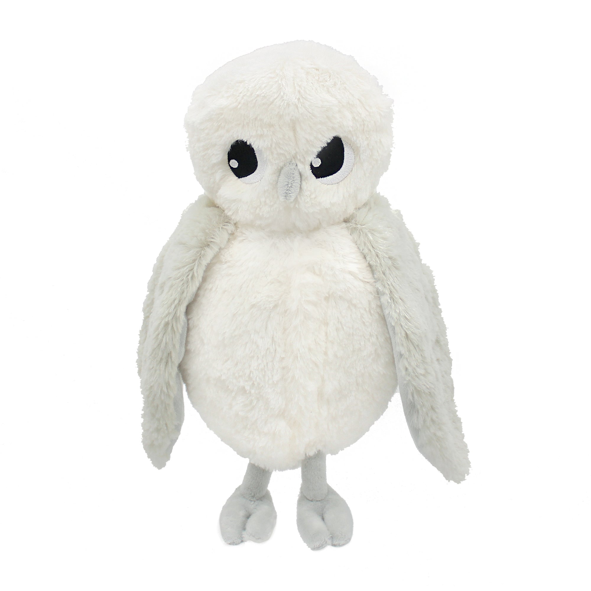 Les Deglingos Ptipotos Coucou peluche gufo polare mamma bebè bianco