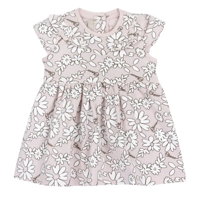 Chicco Vestito Bambina Maniche Corte Tessuto Leggero