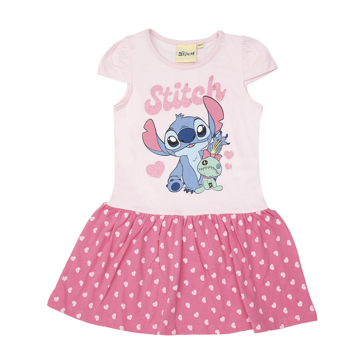 Toys Center Baby Stitch abito bimba rosa gonna balze