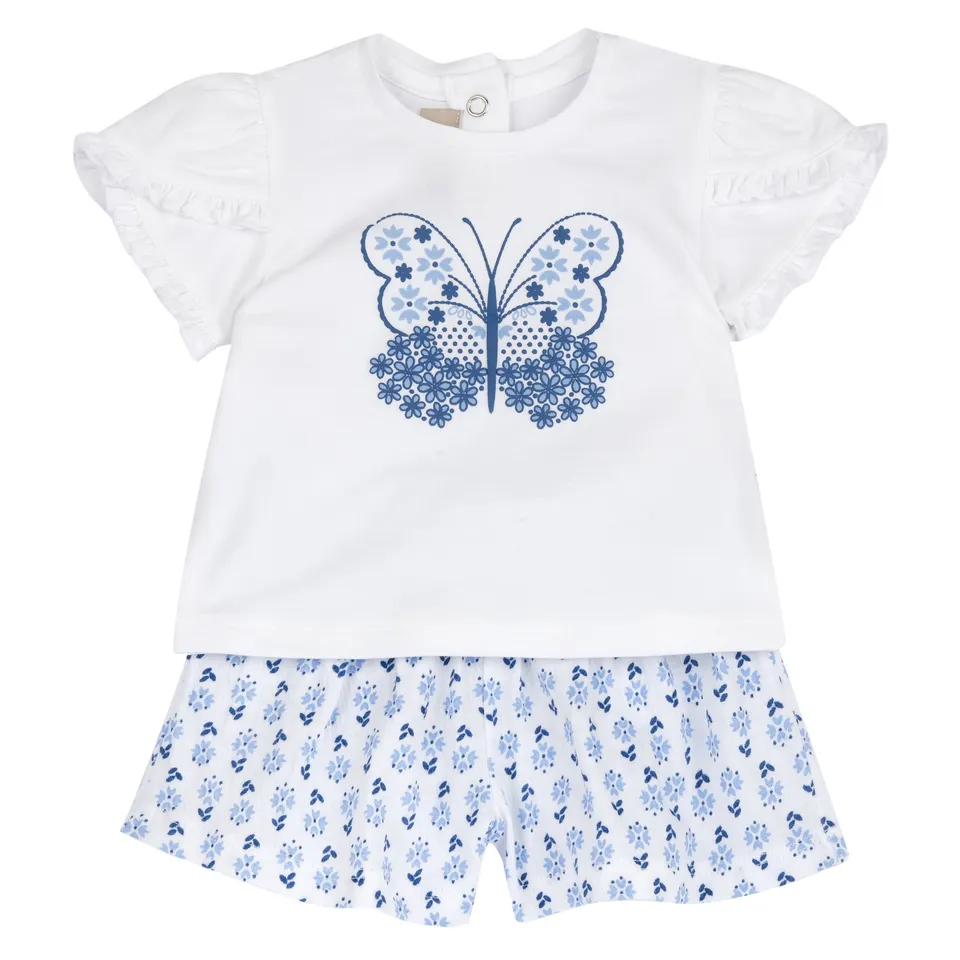 Chicco Completo maglietta pantaloncini bimba lavabile