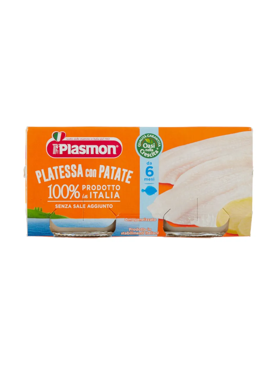 Plasmon omogeneizzato platessa 2x80 g senza sale