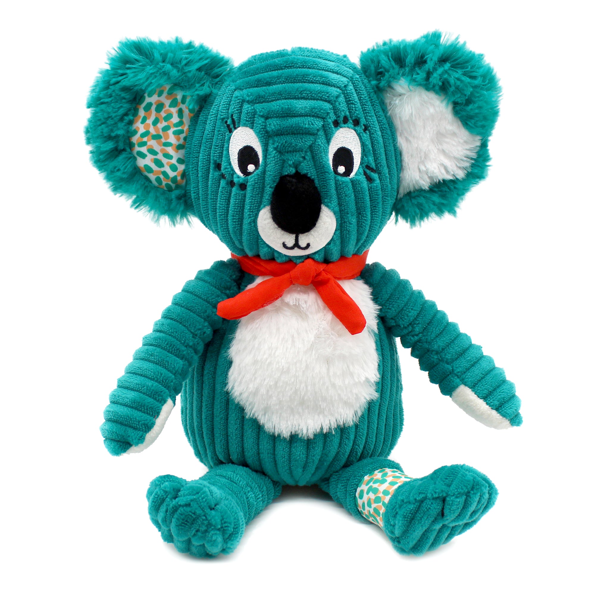 Les Deglingos Originals Berlingos Koala peluche neonato blu verde 25 cm