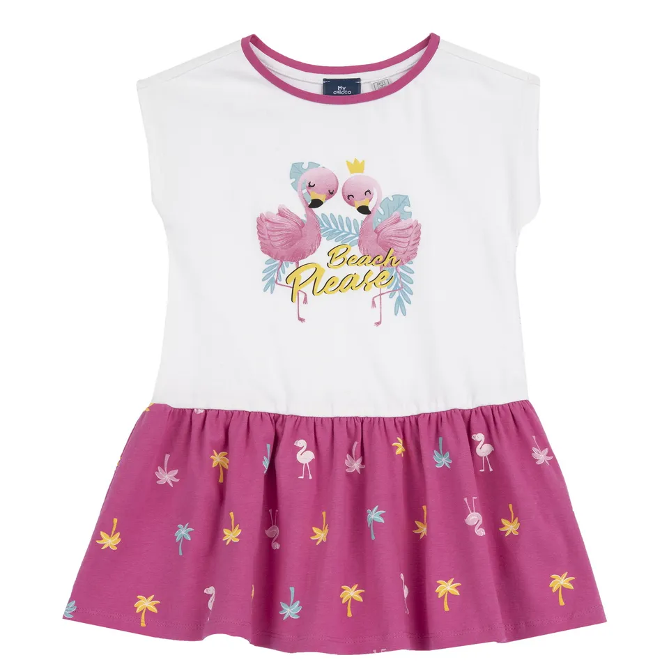 Chicco vestito bimba cotone smanicato leggero