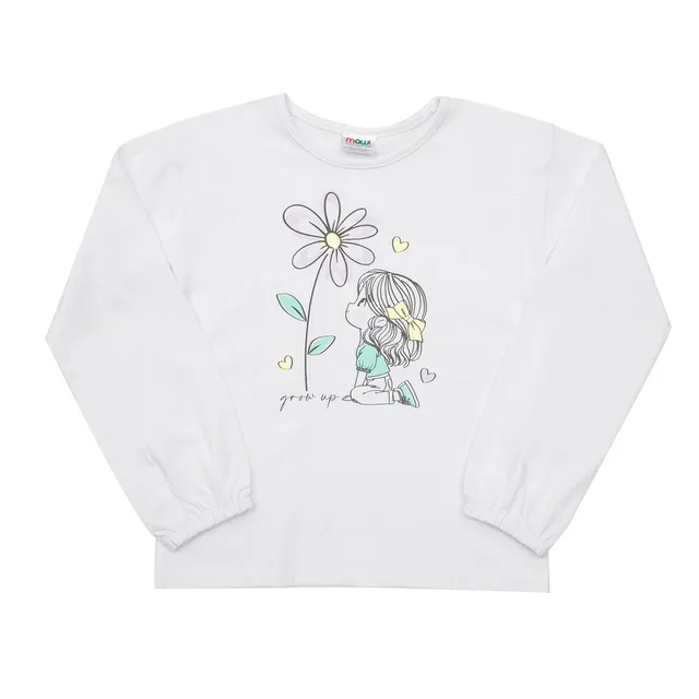 Toys Center Baby Maglia jersey bimba bianca stampata