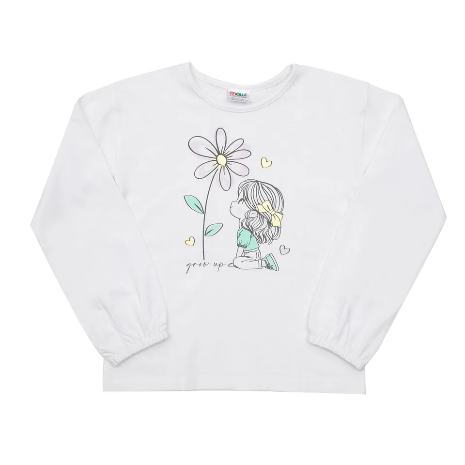 Toys Center Baby Maglia jersey bimba bianca stampata