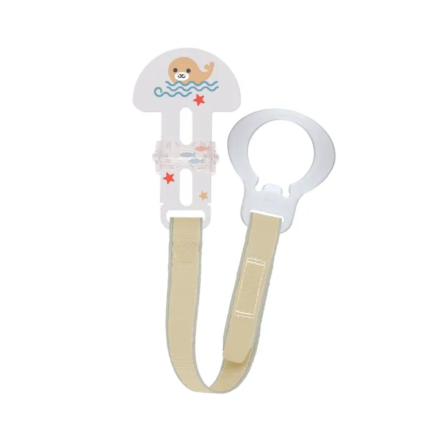 MAM Clip Cover catenella portaciuccio neutro con copritettarella