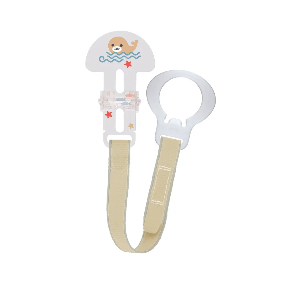 MAM Clip Cover catenella portaciuccio neutro con copritettarella