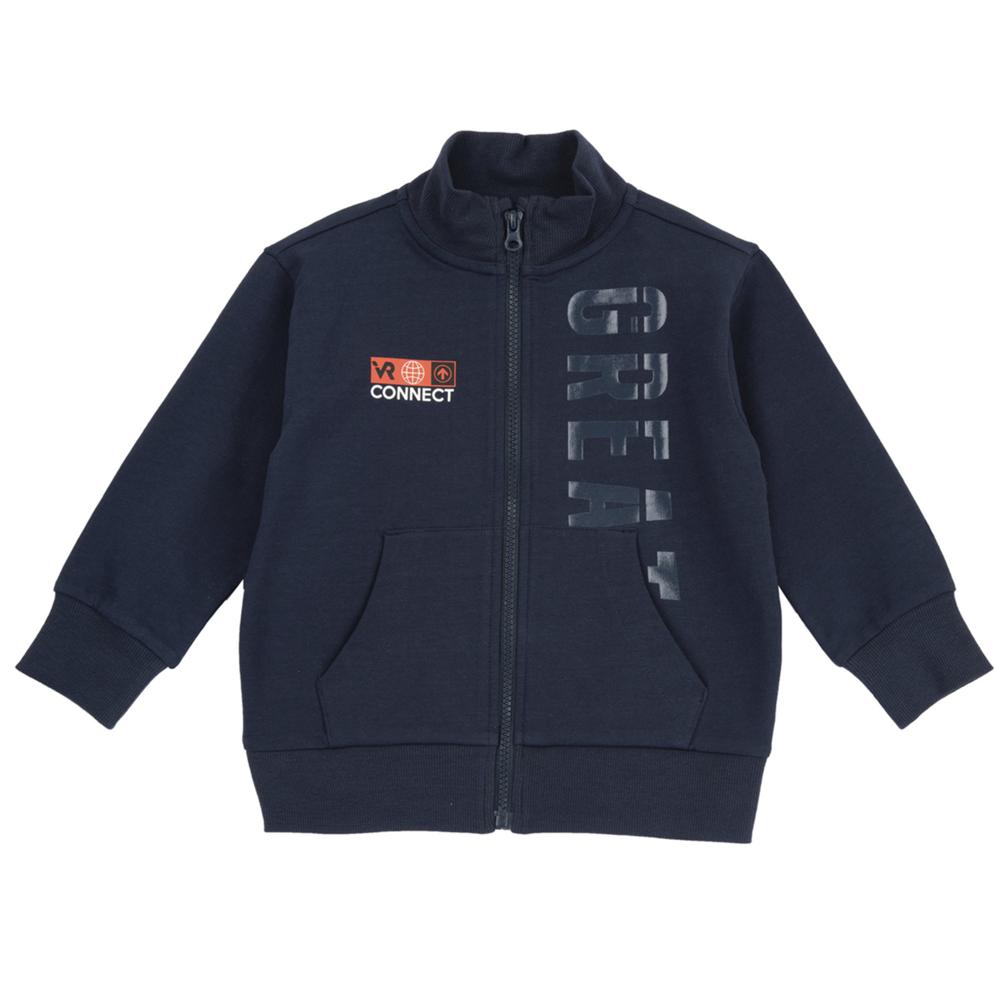 Chicco Felpa Bambino con Zip senza Cappuccio