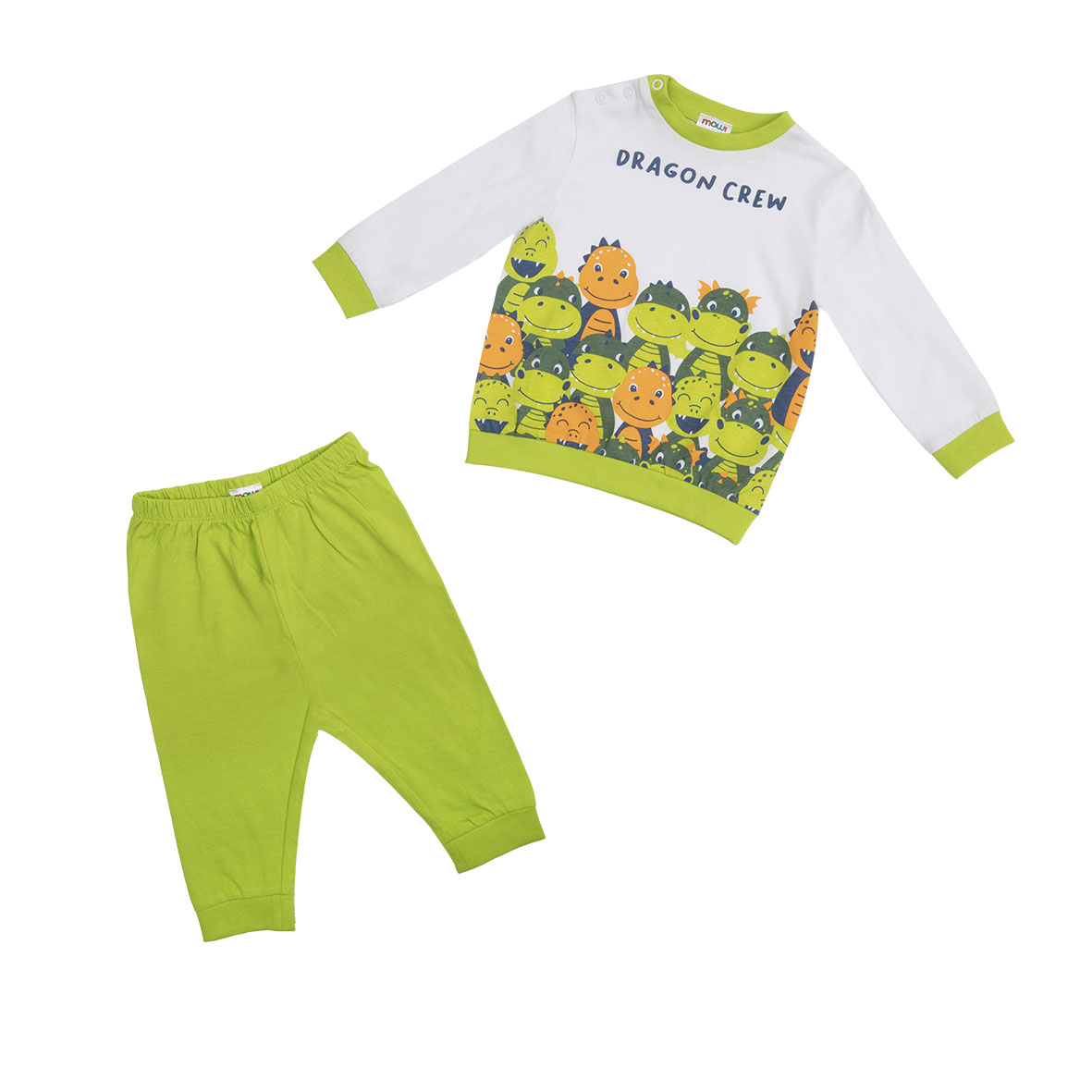 Toys Center Baby Draghi pigiama bimbo lungo due pezzi verde