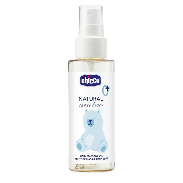 Chicco Natural Sensation olio massaggio neonato 100ml mandorle