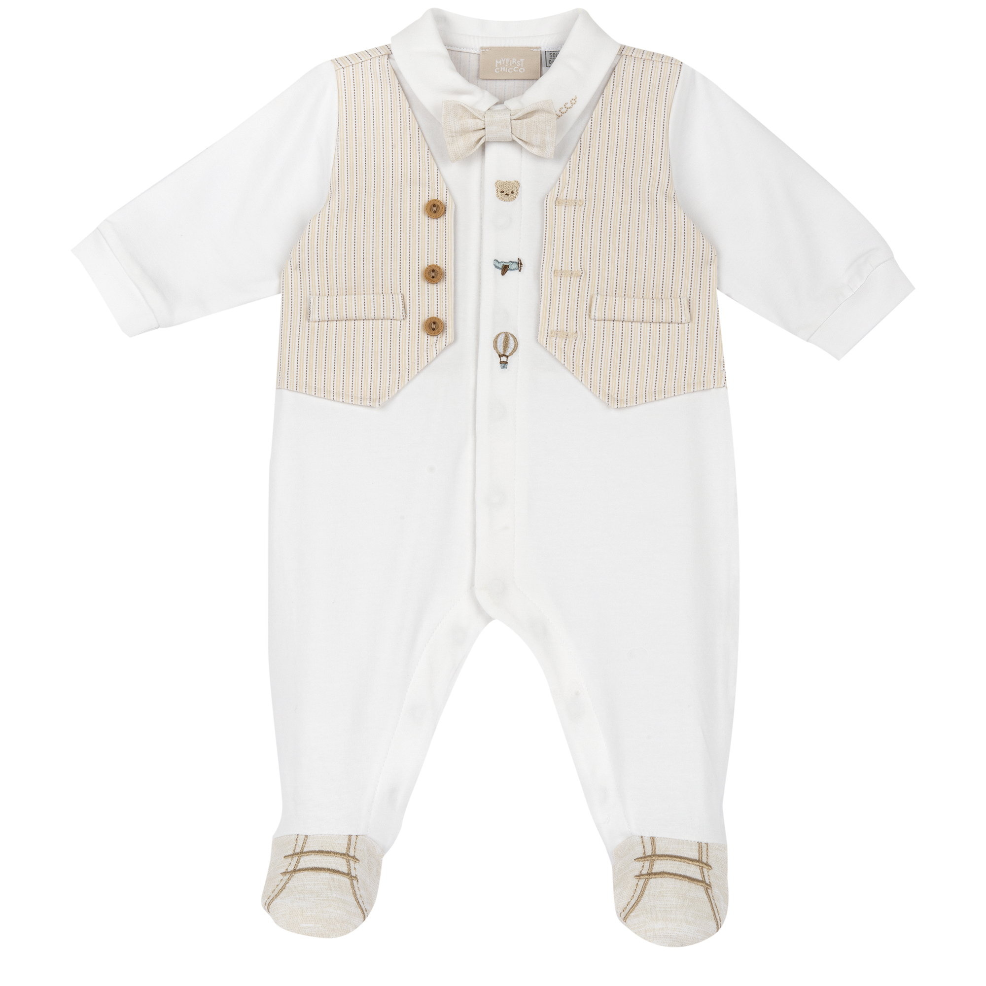 Chicco tutina neonato apertura frontale cotone