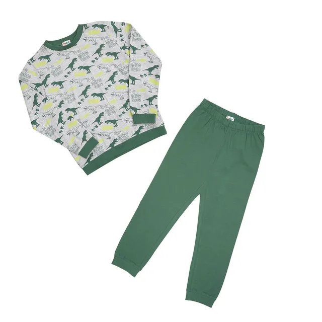 Toys Center Baby pigiama bambino dinosauri grigio verde 2 pezzi