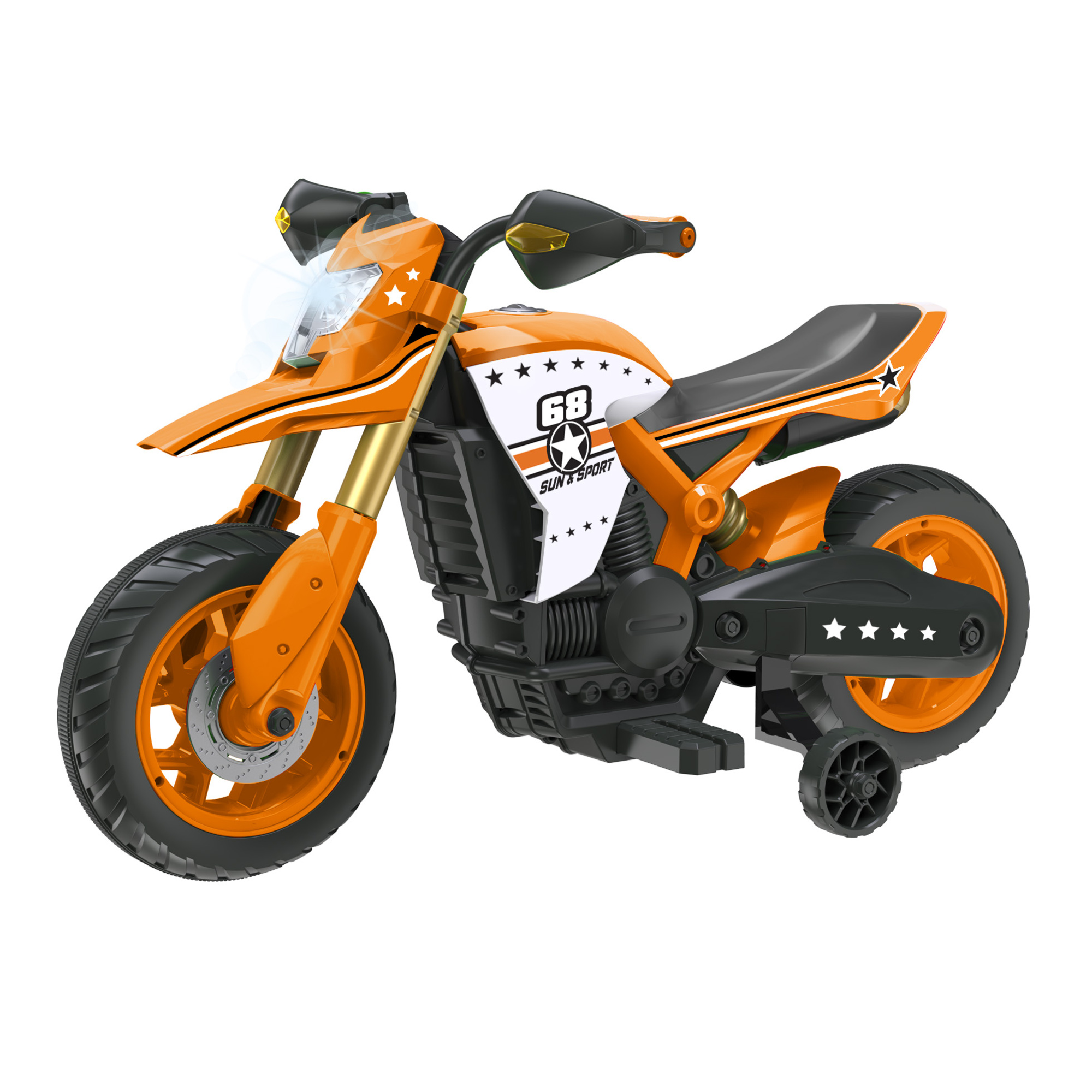 Toys Center Baby 6V moto elettrica bimbi rossa con stabilizzatori