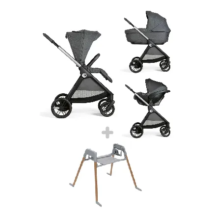 Chicco Trio Bellagio 2 passeggino Black Satin con ovetto Kory