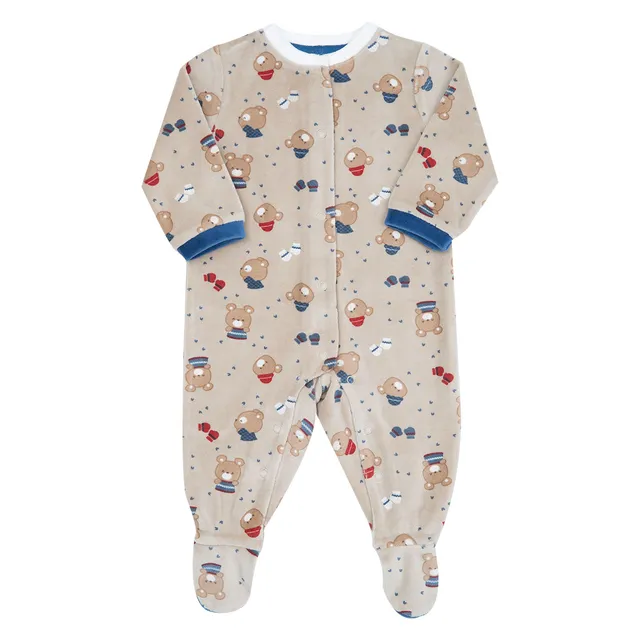 Toys Center Baby Orsetti tutina ciniglia beige piedini