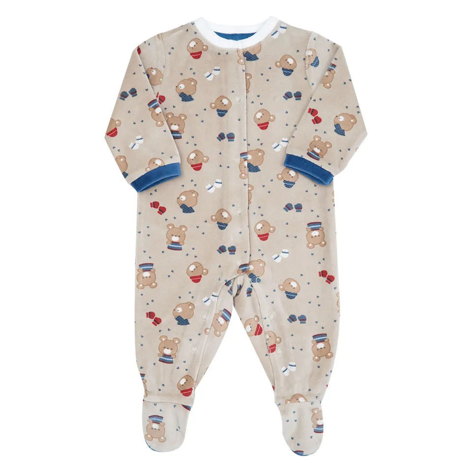 Toys Center Baby Orsetti tutina ciniglia beige piedini