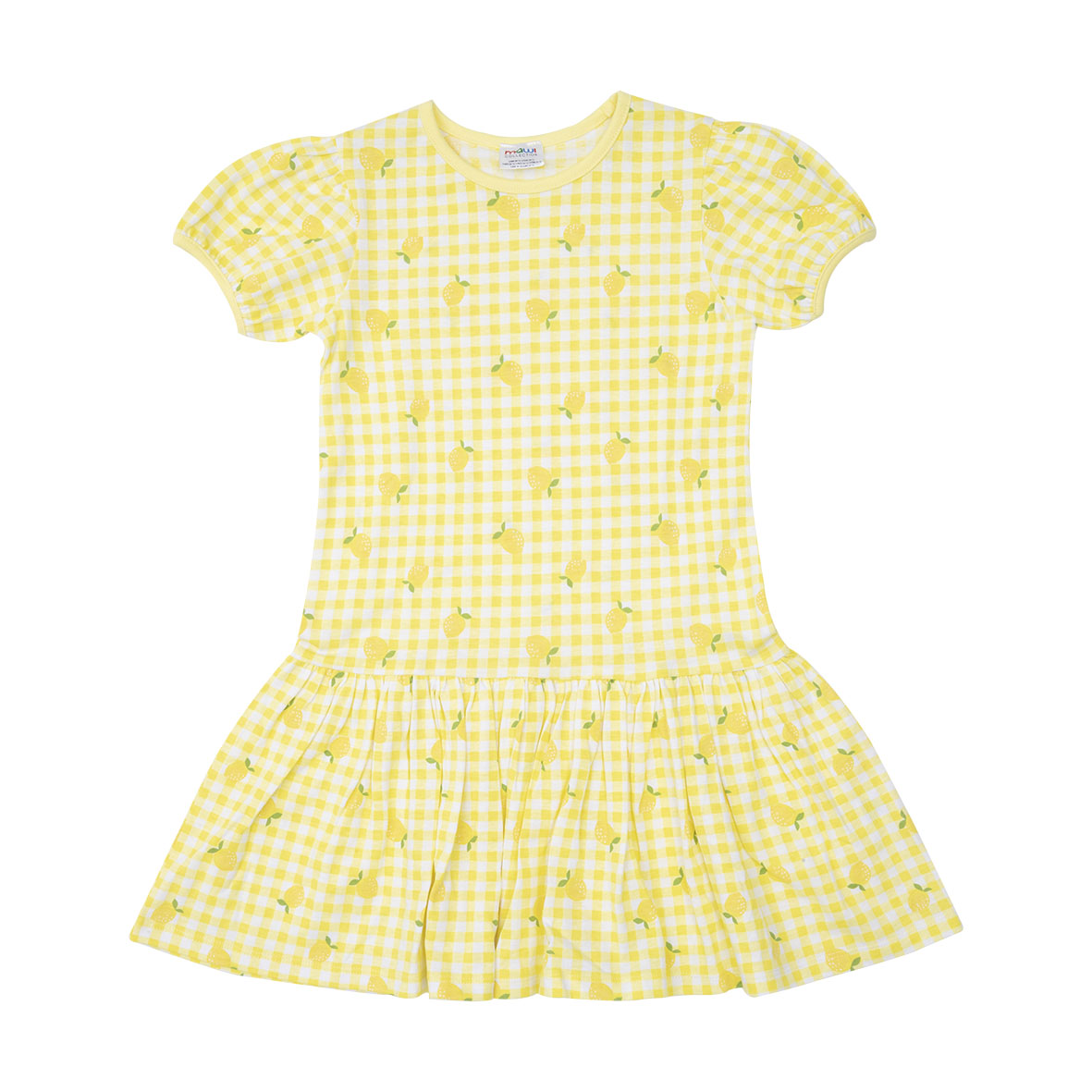 Toys Center Baby abito jersey bimba giallo limoni mezza manica