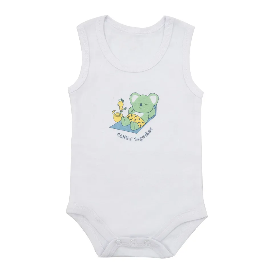 Toys Center Baby Body Koala Bianco a Canotta con Stampa