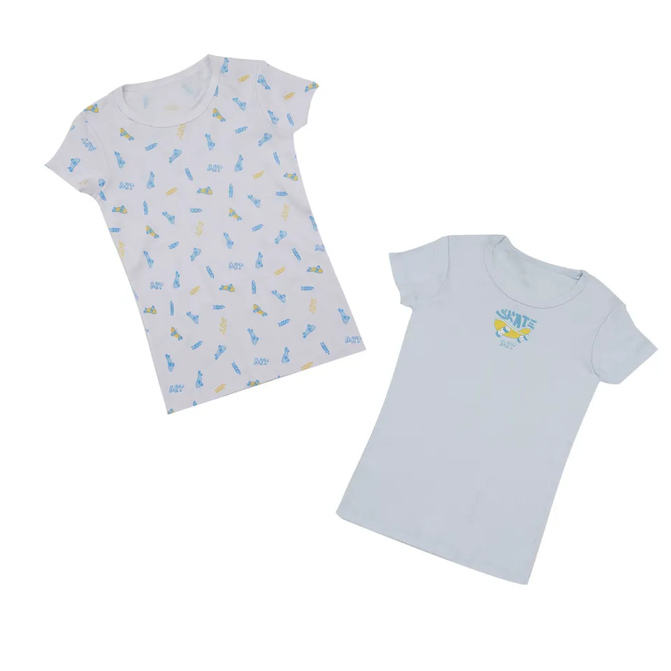 Mawi Rib Boy Skate t-shirt bimbo 3 anni cotone 2 pezzi