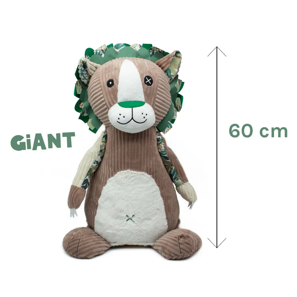 Les Deglingos Jélékros peluche gigante 60 cm marrone