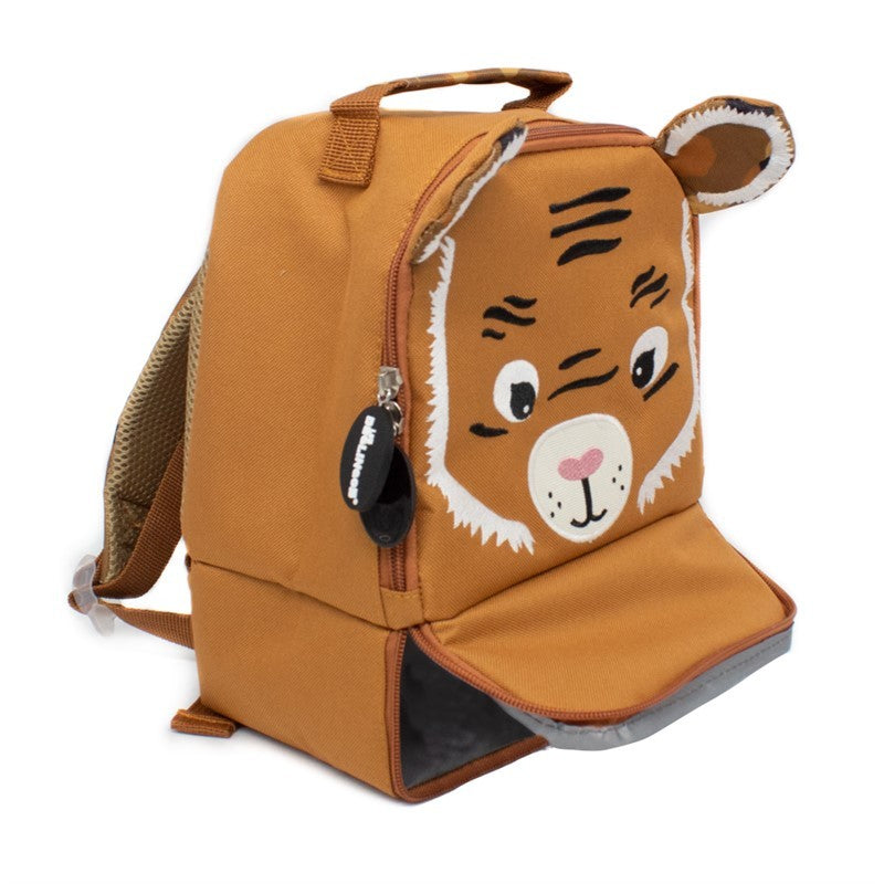 Les Deglingos Speculos zaino picnic tigre marrone 20x15x26