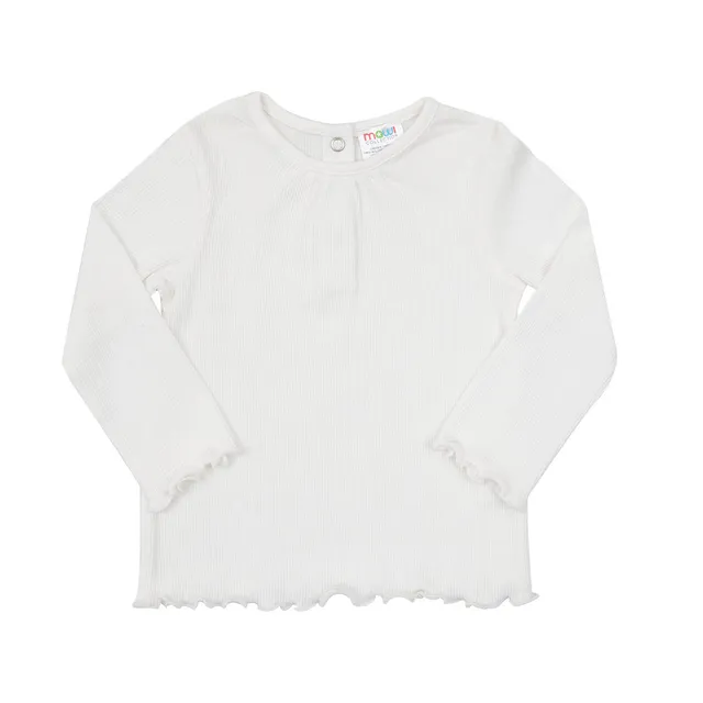 Toys Center Baby t-shirt bimba costina bianca manica lunga
