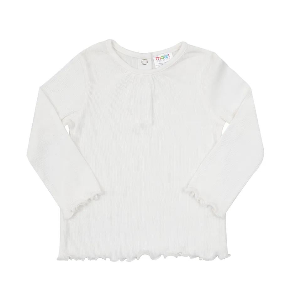 Toys Center Baby t-shirt bimba costina bianca manica lunga