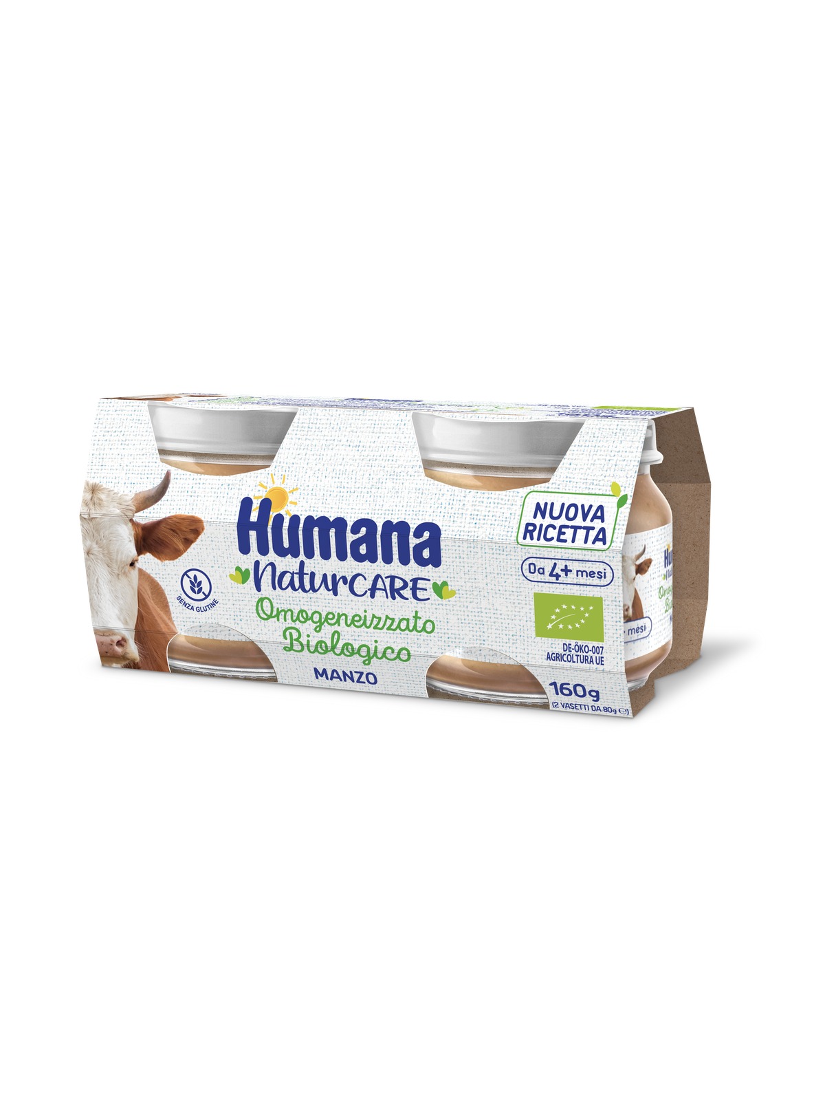 Humana Manzo Biologico omogeneizzato 2x80g senza sale