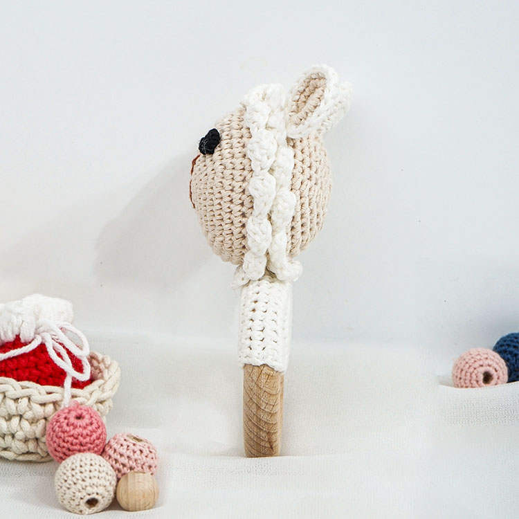 Piccoli Toys Clelia sonaglio uncinetto pecora cotone