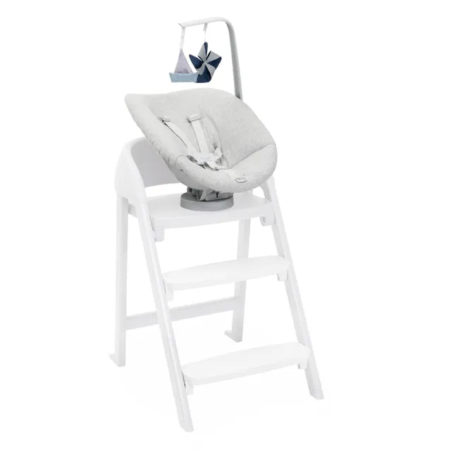 Crescendo Recliner Grey sdraietta kit neonato cotone organico