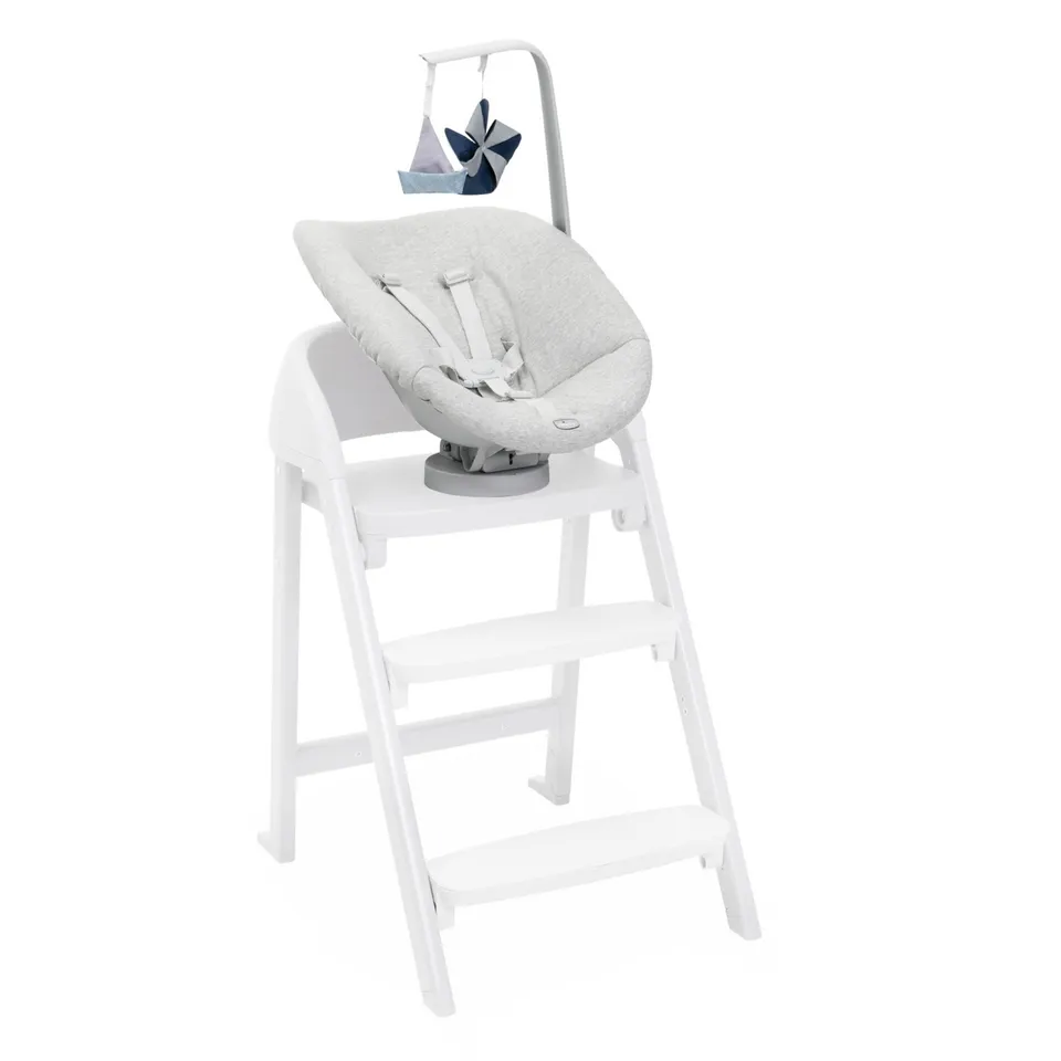 Crescendo Recliner Grey sdraietta kit neonato cotone organico