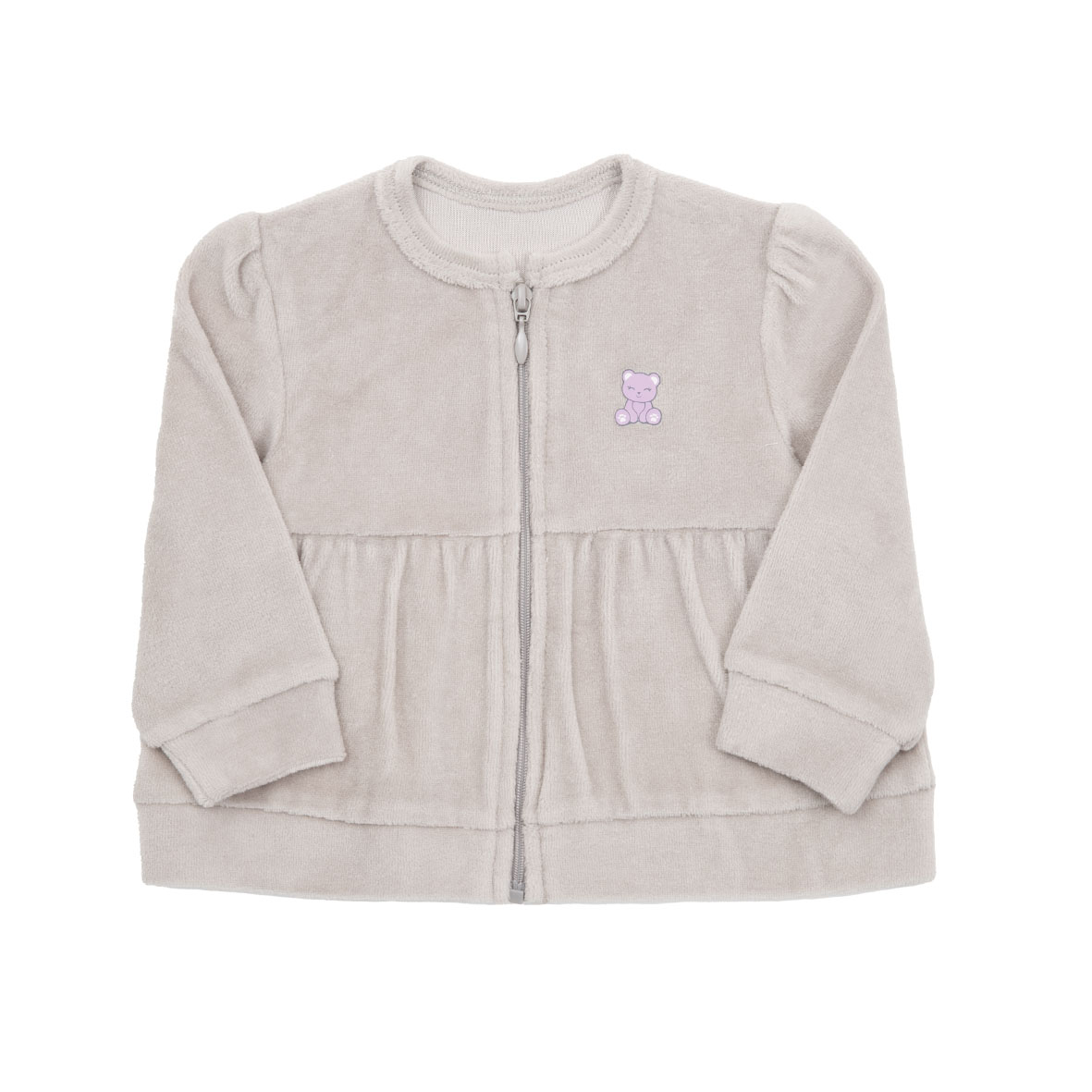 Toys Center Baby Orsetto felpa bimba ciniglia beige con zip