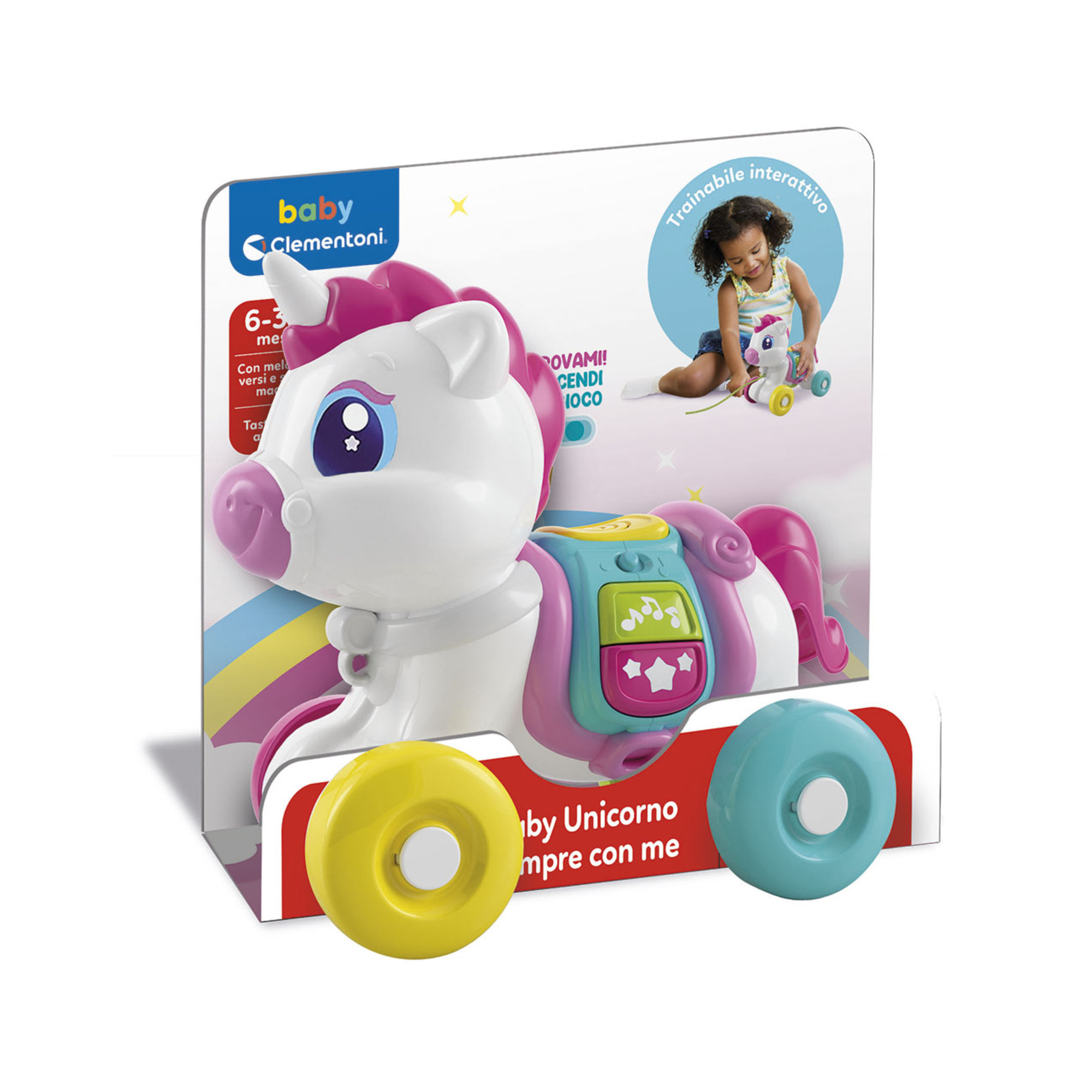 Clementoni Baby Sempre con Me Unicorno Trainabile 6-36 Mesi