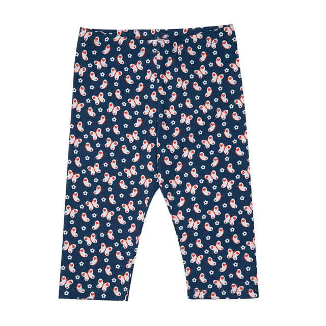Toys Center Baby 3/4 Jersey Legging Bimba Blu Farfalle