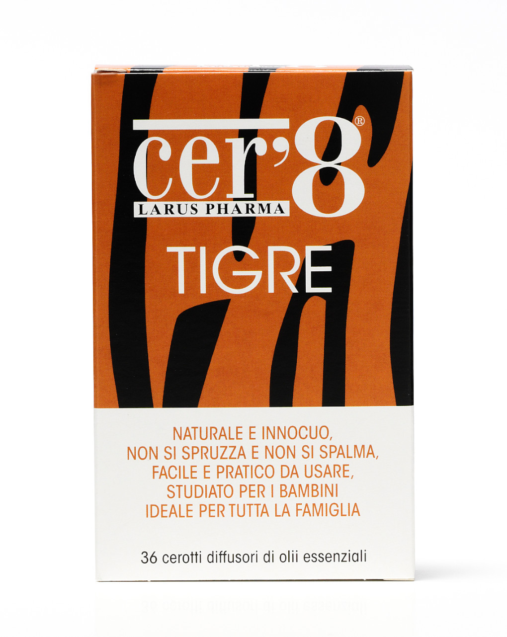 Cer'8 Tigre Cerotti Antizanzare 36 Pezzi Naturali
