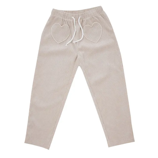 Toys Center Baby pantalone velluto bimba beige costine