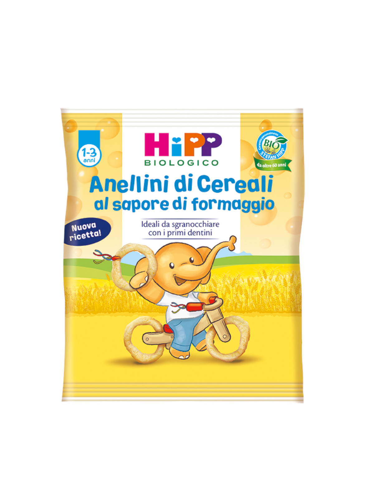 HiPP anellini cereali bio formaggio 25 g 12 mesi