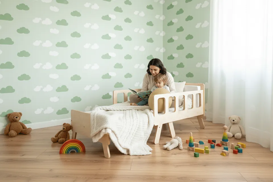 The Dida letto Montessori legno naturale con materasso